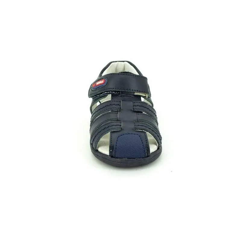 Sandalias niño de piel tipo cangrejeras