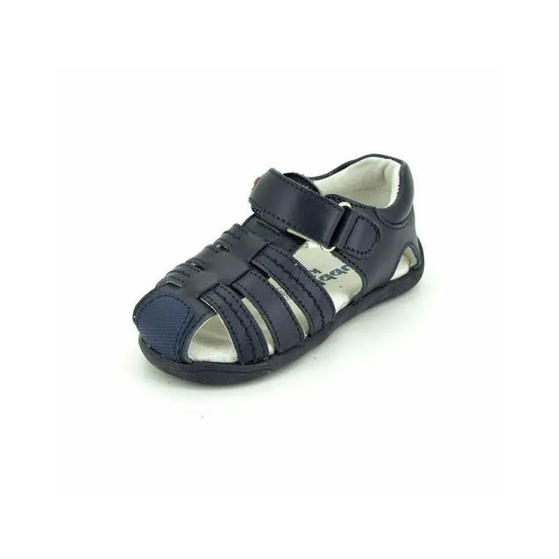 Sandalias niño de piel tipo cangrejeras