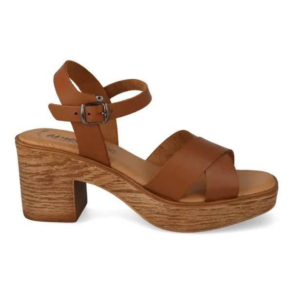 SANDALIAS TACON PLATAFORMA MOD. KUMIKO CUERO