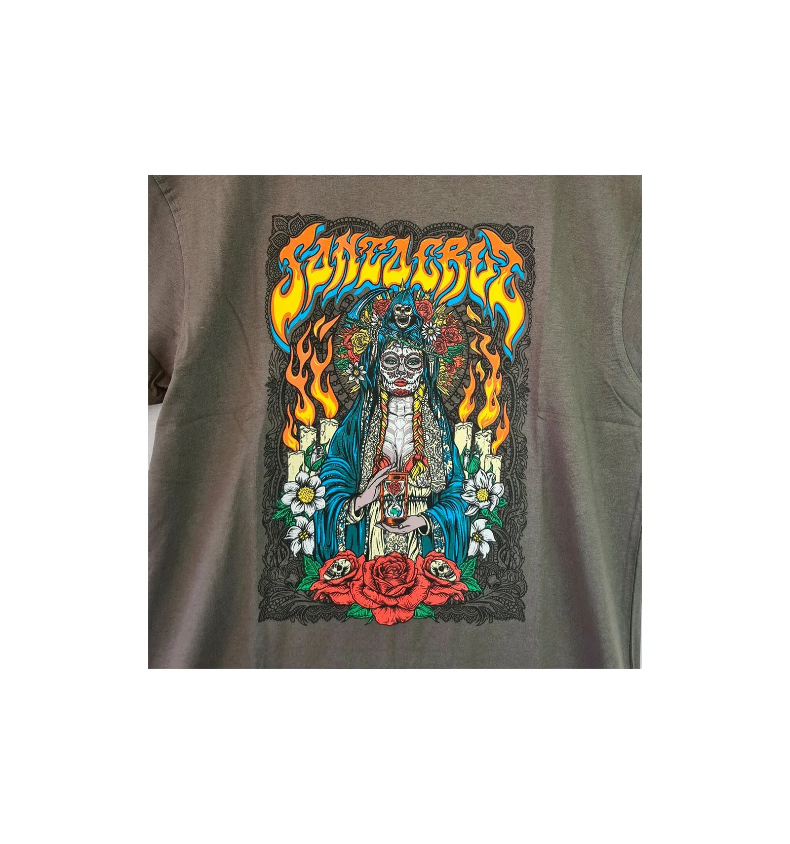 SANTA CRUZ TEE MUERTE WASHED BLACK