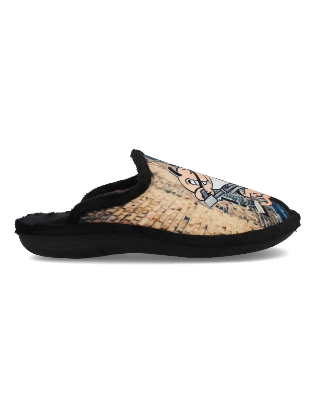SUAVEFLEX  ZAPATILLAS CASA MORTADELO Y FILEMóN NEGRA