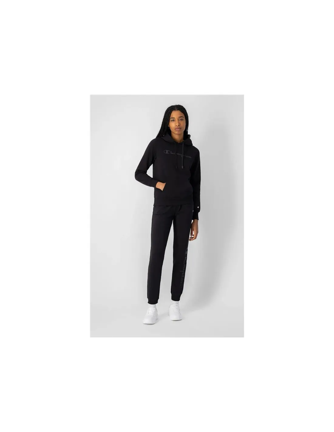 Sudadera Champion Hooded Mujer Black