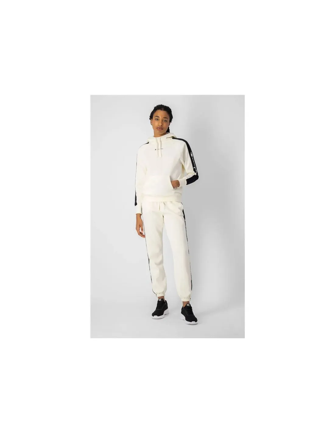 Sudadera Champion Oversize Hooded Mujer White