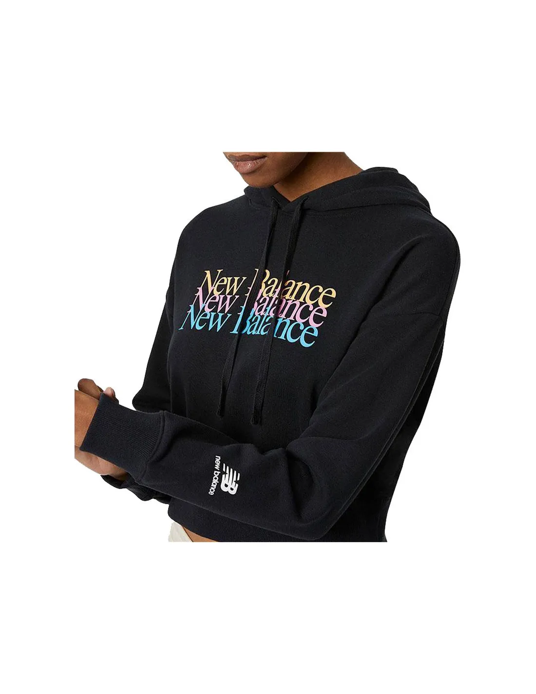 Sudadera New Balance Essentials Celebrate Fleece W Black