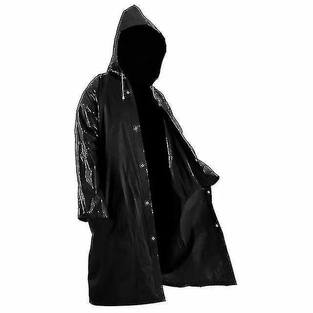 Unisex Raincoat Thickened Waterproof Rain Coat Women Men Black Camping Waterproof Rainwear Suit