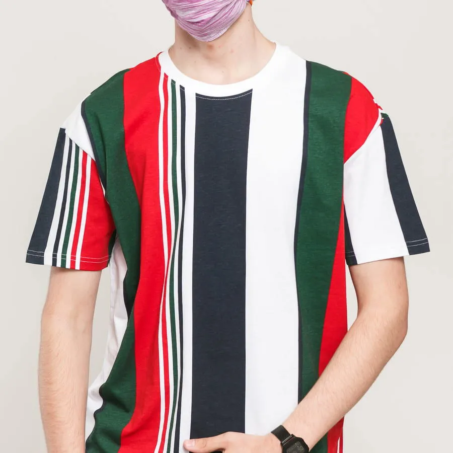 Urban Classics Heavy Oversized Big AOP Stripe Tee