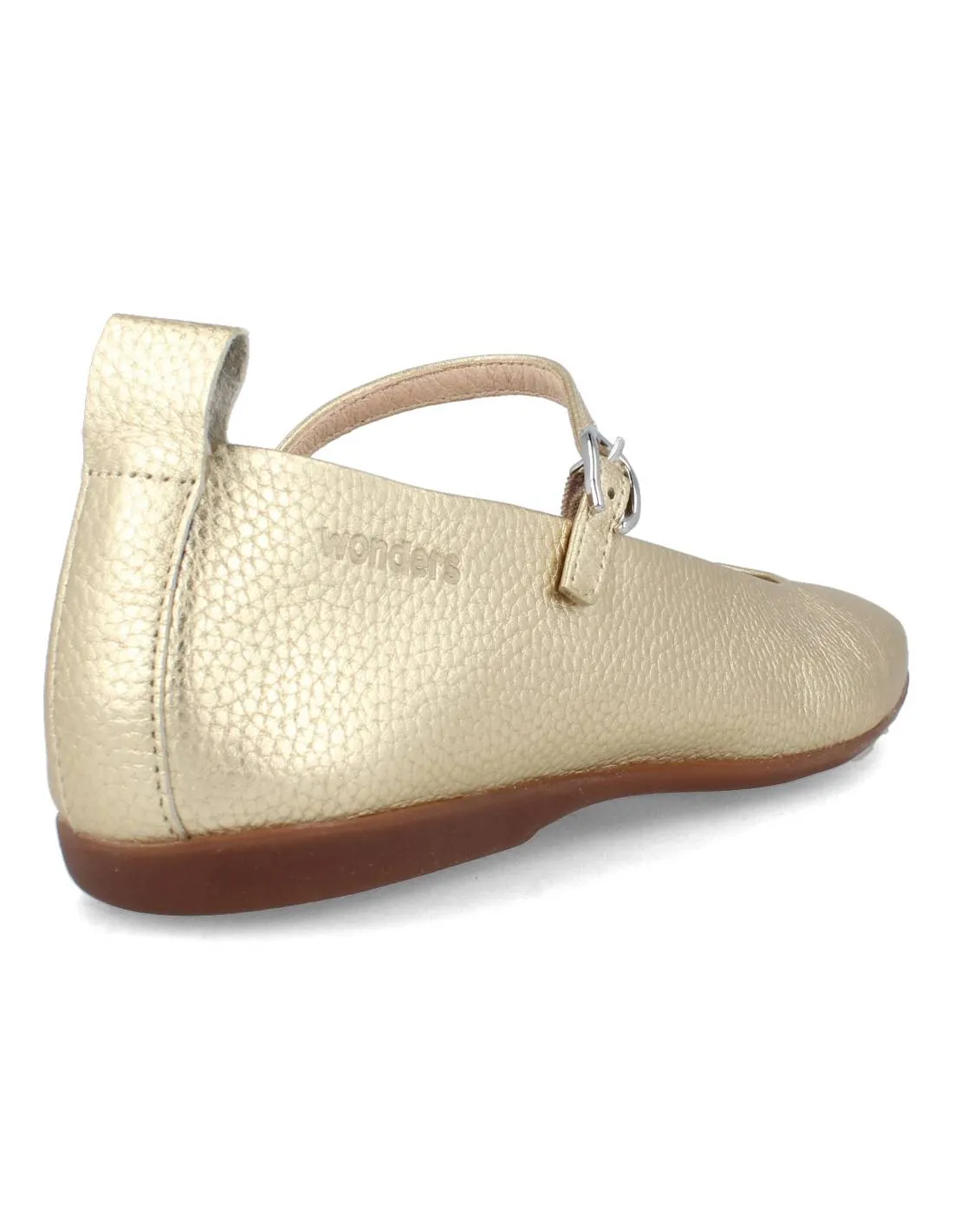WONDERS  MERCEDITA PIEL HEBILLA PLATINO