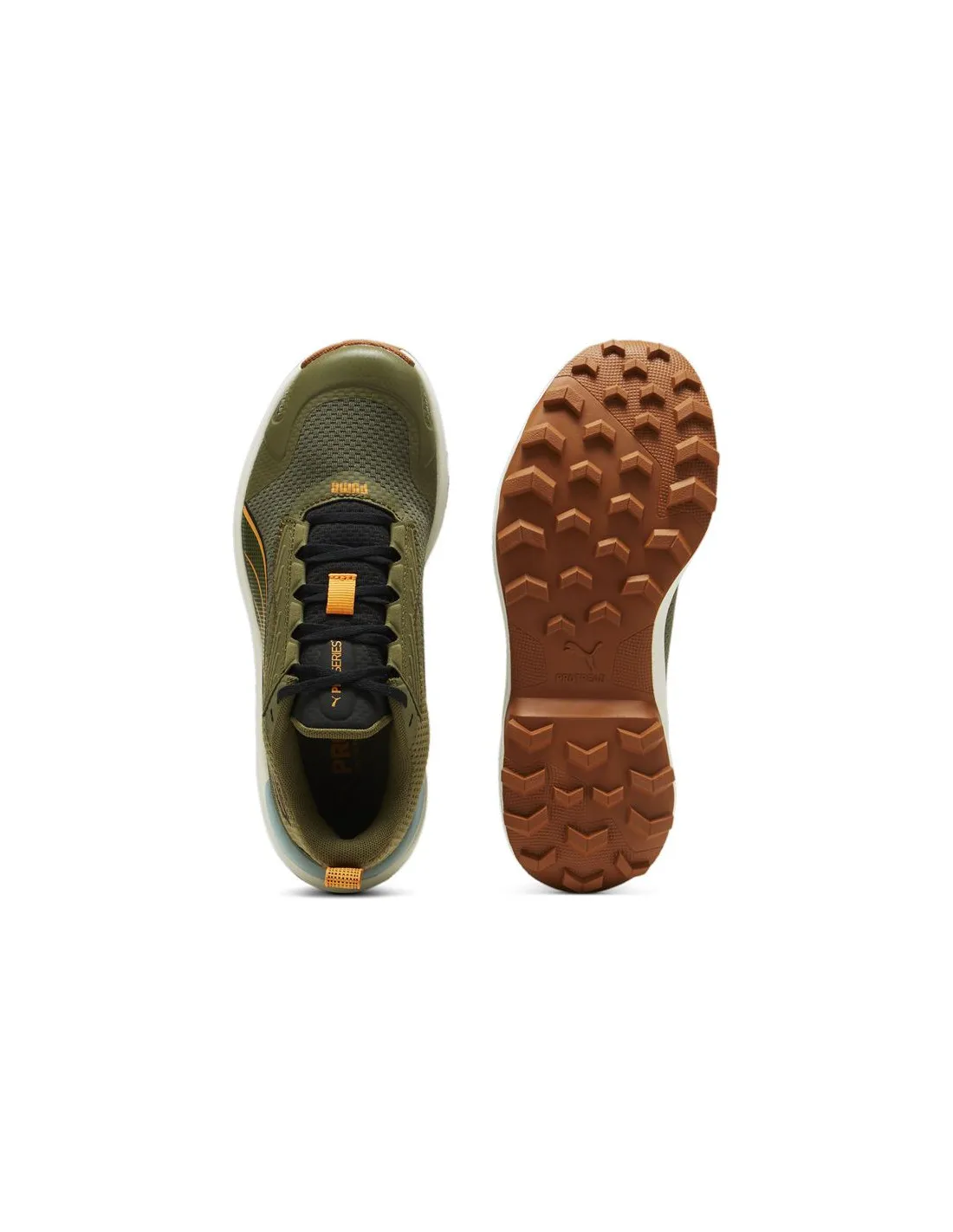 Zapatillas de Running Puma Obstruct Profoam Hombre Verde Oscuro