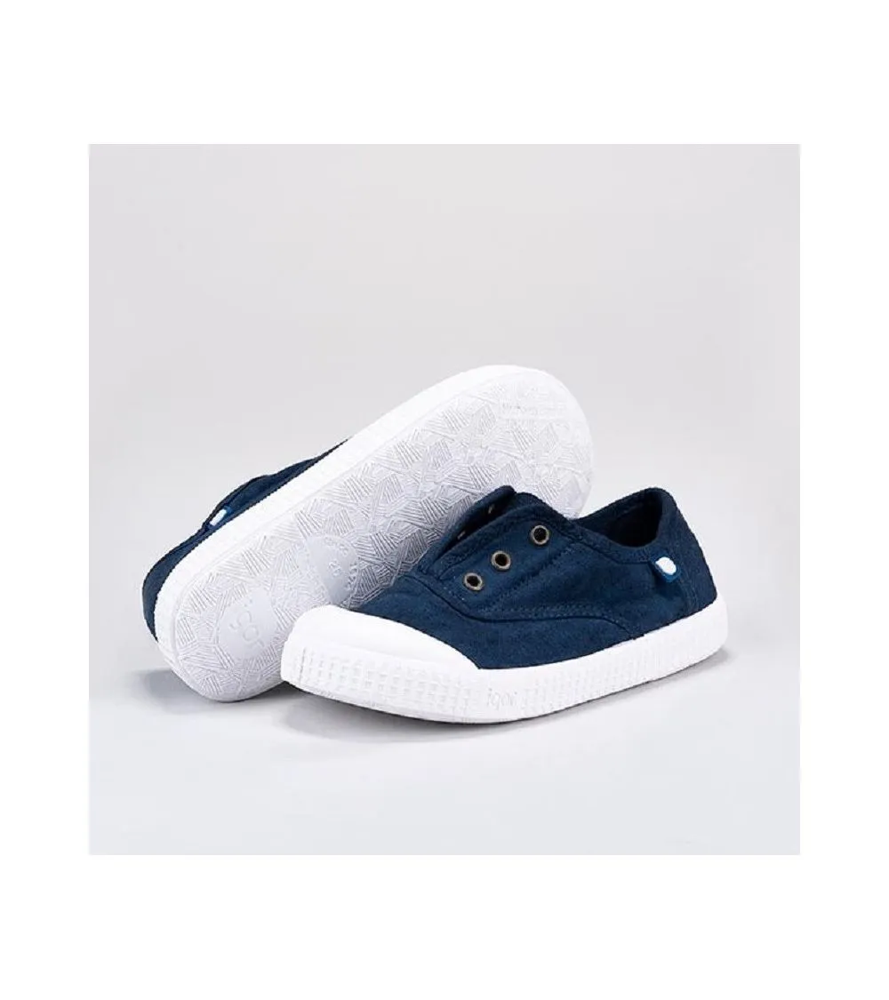 ZAPATILLAS LONA AZUL MARINO IGOR BERRI ELÁSTICO