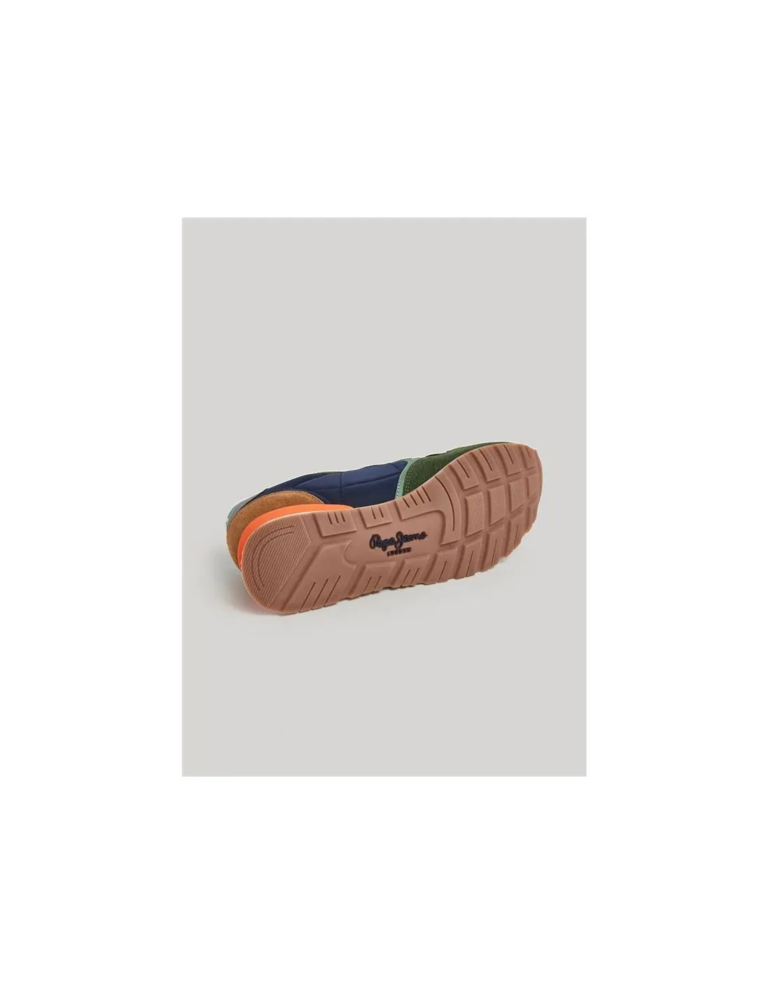 Zapatillas Pepe Jeans Brit Mix Hombre Verde Kaki