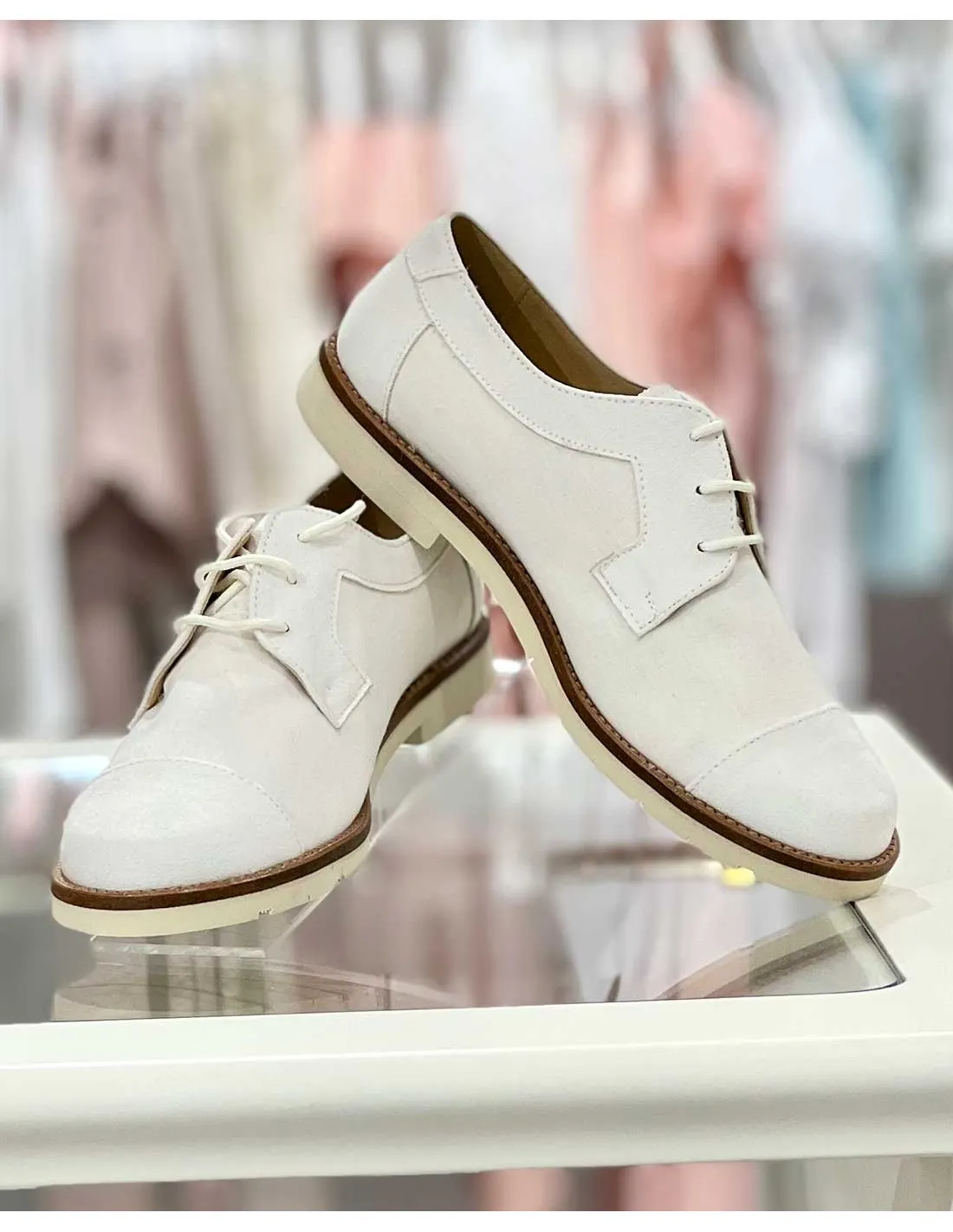 Zapato Comunión Niño María Catalán Blanco Roto