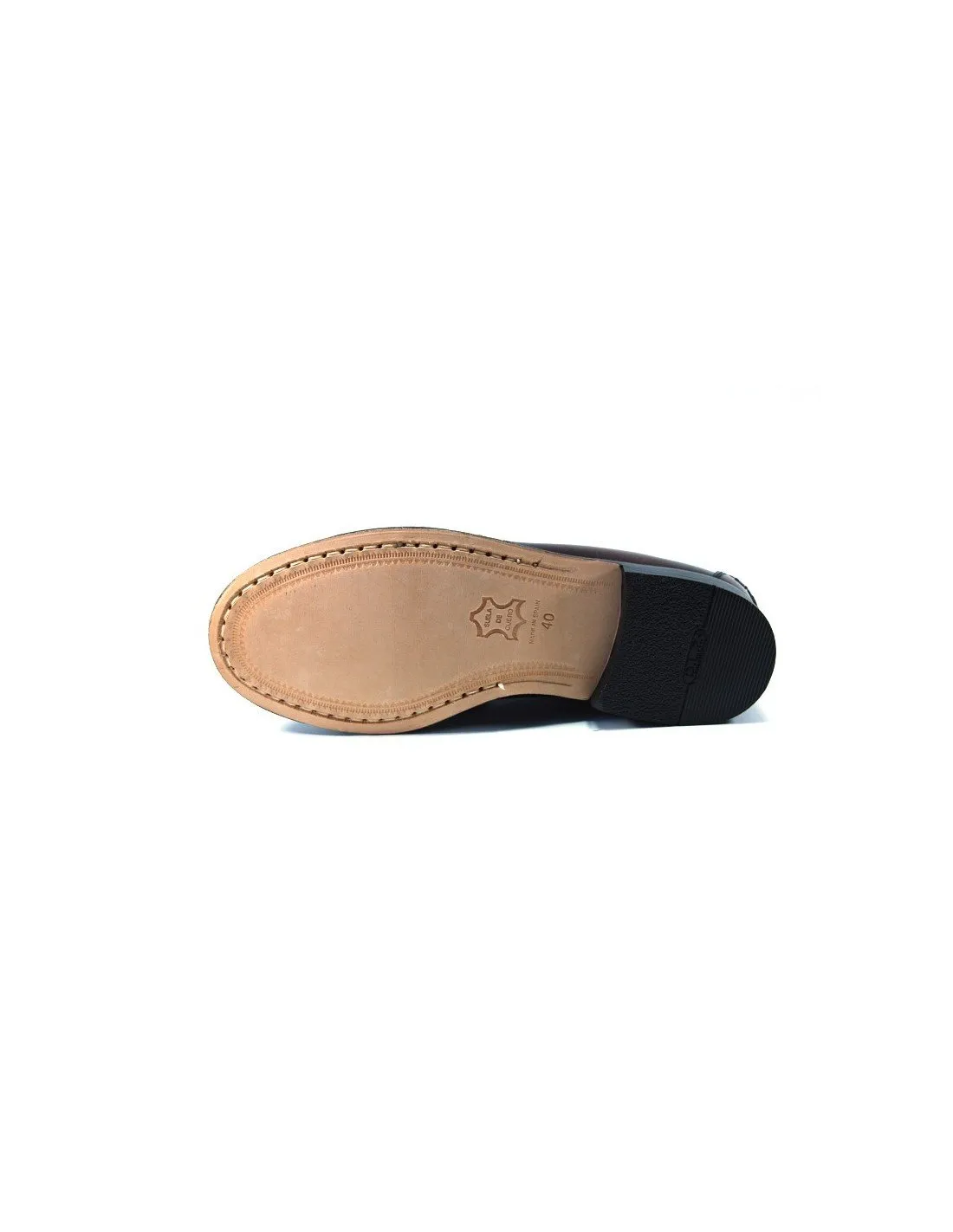 Zapato Piel Hombre Borlas