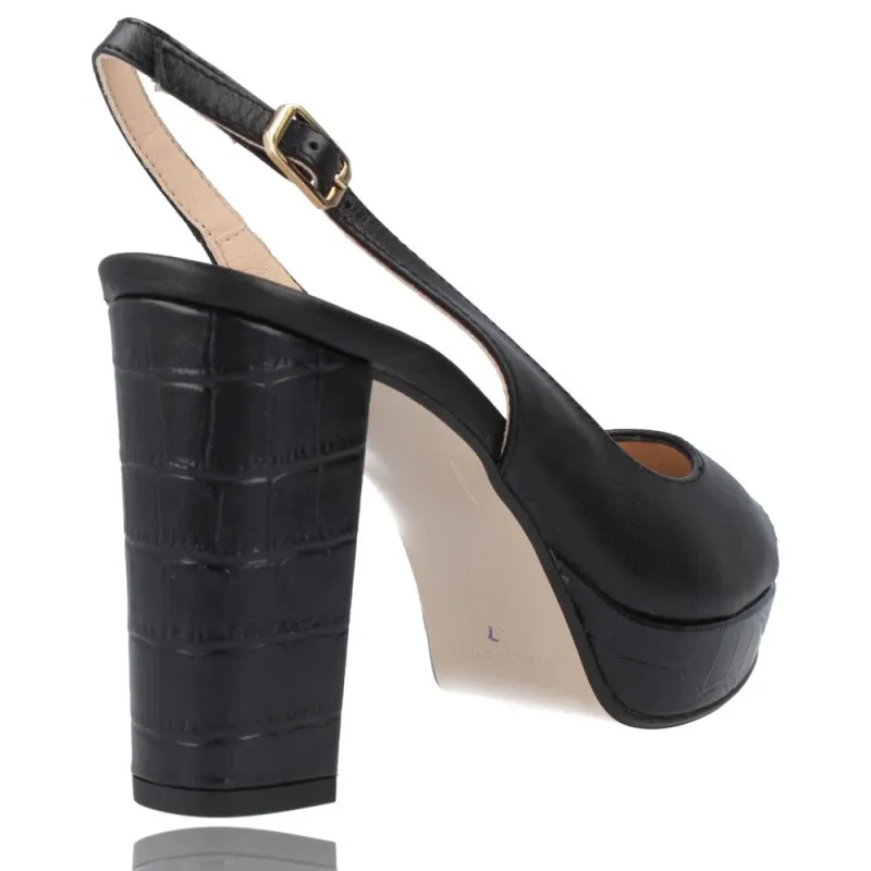 Zapatos Vestir de Piel con Plataforma para Mujer de Patricia Miller 5553